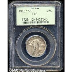 1918/7-S 25C Fine 12 PCGS.