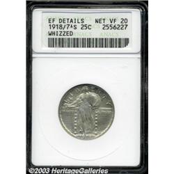 1918/7-S 25C--Whizzed--ANACS.