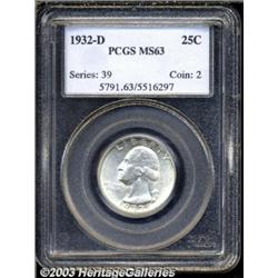 1932-D 25C MS63 PCGS.