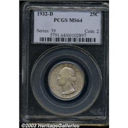 1932-D 25C MS64 PCGS.