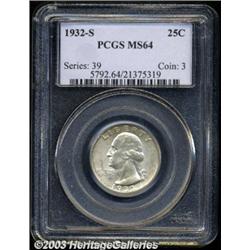 1932-S 25C MS64 PCGS.
