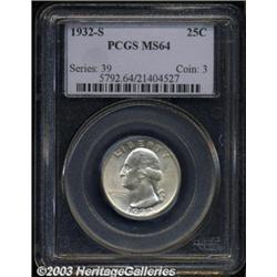 1932-S 25C MS64 PCGS.