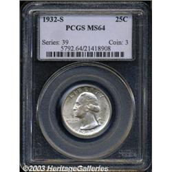 1932-S 25C MS64 PCGS.