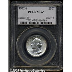 1932-S 25C MS65 PCGS.