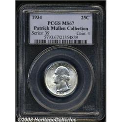 1934 25C MS67 PCGS.