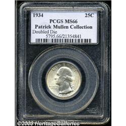 1934 25C Doubled Die MS66 PCGS.
