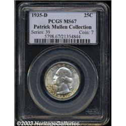 1935-D 25C MS67 PCGS.
