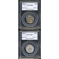 1935-S 25C MS65 PCGS, moderately toned with str