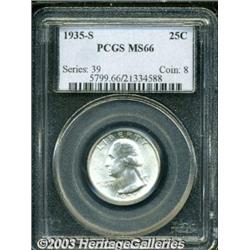 1935-S 25C MS66 PCGS.