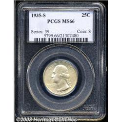 1935-S 25C MS66 PCGS.