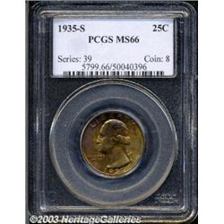 1935-S 25C MS66 PCGS.