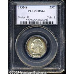 1935-S 25C MS66 PCGS.