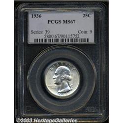 1936 25C MS67 PCGS.