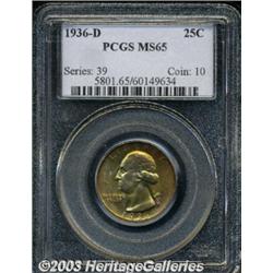 1936-D 25C MS65 PCGS.