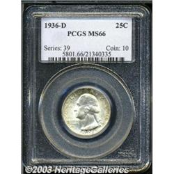 1936-D 25C MS66 PCGS.
