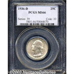 1936-D 25C MS66 PCGS.