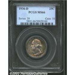 1936-D 25C MS66 PCGS.