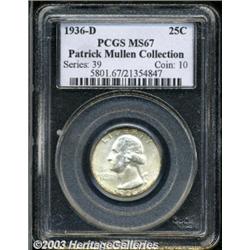 1936-D 25C MS67 PCGS.