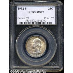 1952-S 25C MS67 PCGS.