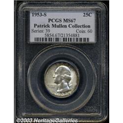 1953-S 25C MS67 PCGS.