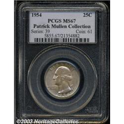 1954 25C MS67 PCGS.