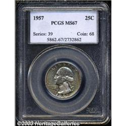 1957 25C MS67 PCGS.