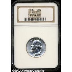 1963 25C MS67 NGC.