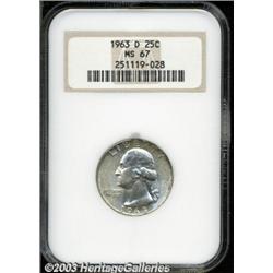 1963-D 25C MS67 NGC.