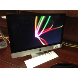 APPLE IMAC 27'' LATE 2012, IMAC13,2, 2.9 GHZ INTEL CORE I5 PROCESSOR, 8 GB 1600 MHZ DDR3 RAM,