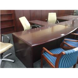 MAHOGANY KRUG 6' L-SHAPE EXECUTIVE DESK (LH)