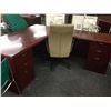 Image 2 : MAHOGANY KRUG 6' L-SHAPE EXECUTIVE DESK (RH)