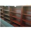 Image 2 : KRUG MAHOGANY 5' ADJUSTABLE SHELF BOOK CASE