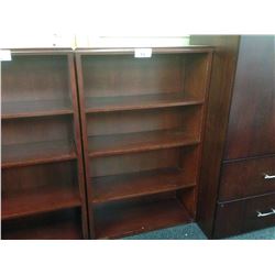 KRUG MAHOGANY 5' ADJUSTABLE SHELF BOOK CASE