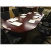 Image 1 : CHERRY 10' RACETRACK BOARDROOM TABLE
