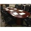 Image 2 : CHERRY 10' RACETRACK BOARDROOM TABLE