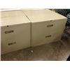 Image 2 : LOT OF 14 BEIGE 2 DRAWER LATERAL FILE CABINETS, AND 2 3 DRAWER LATERAL FILE CABINETS