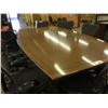 Image 1 : CHERRY 9' BOAT SHAPE INLAID BOARDROOM TABLE