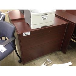 MAHOGANY 2 DRAWER LATERAL FILE CABINET