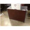 Image 2 : MAHOGANY STORM GREY 2 DRAWER LATERAL FILE CABINET