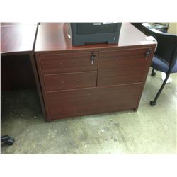 MAHOGANY 4 DRAWER MULTI FILE CABINET