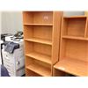 Image 2 : MAPLE 6' ADJUSTABLE SHELF BOOK CASE