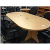 Image 1 : MAPLE 8' RACETRACK BOARDROOM TABLE