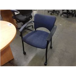 BLUE TEKNION AMICUS ROLLING CLIENT CHAIR