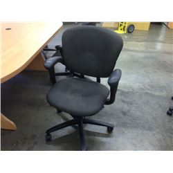 GREY HAWORTH IMPROV HE FULLY ADJUSTABLE MID BACK TASK CHAIR