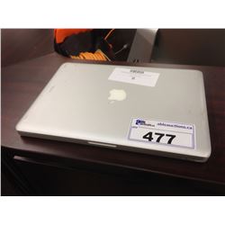 APPLE MACBOOK PRO 13'' UNIBODY NOTEBOOK COMPUTER, NO POWER SUPPLY, NO HARD DRIVE, CONDITION