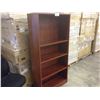 Image 1 : CHERRY 5.5' ADJUSTABLE SHELF BOOK CASE