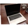 Image 2 : APPLE MACBOOK PRO 13'' ALUMINUM NOTEBOOK COMPUTER, NO POWER SUPPLY, NO HARD DRIVE, CONDITION