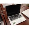 Image 2 : APPLE MACBOOK PRO 13'' ALUMINUM NOTEBOOK COMPUTER, NO POWER SUPPLY, NO HARD DRIVE, CONDITION