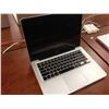 Image 2 : APPLE MACBOOK PRO 13'' ALUMINUM NOTEBOOK COMPUTER, NO POWER SUPPLY, NO HARD DRIVE, CONDITION