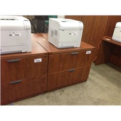 CHERRY 2 DRAWER LATERAL FILE CABINET